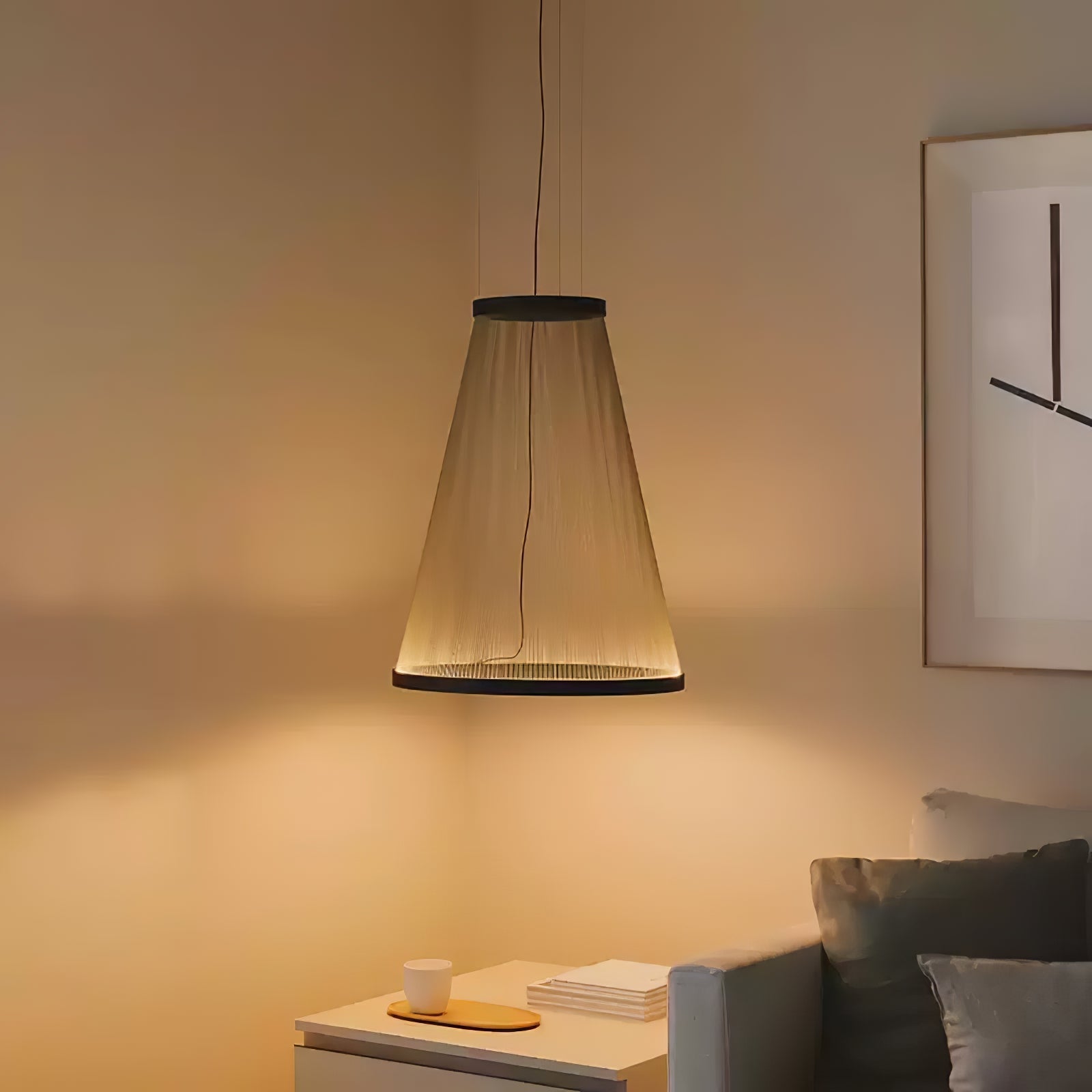 Hyn Minimalist Aluminum Pendant Light-Neutral Decor