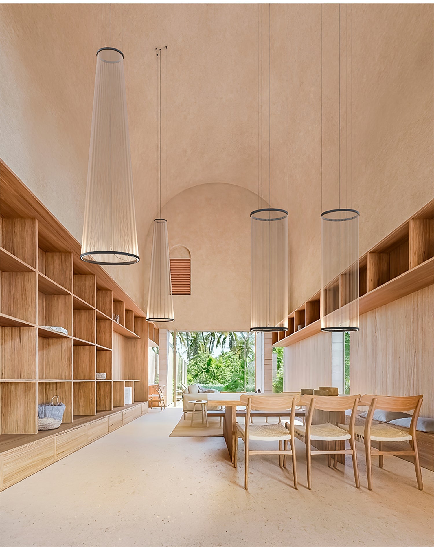 Hyn Minimalist Aluminum Pendant Light-Neutral Decor