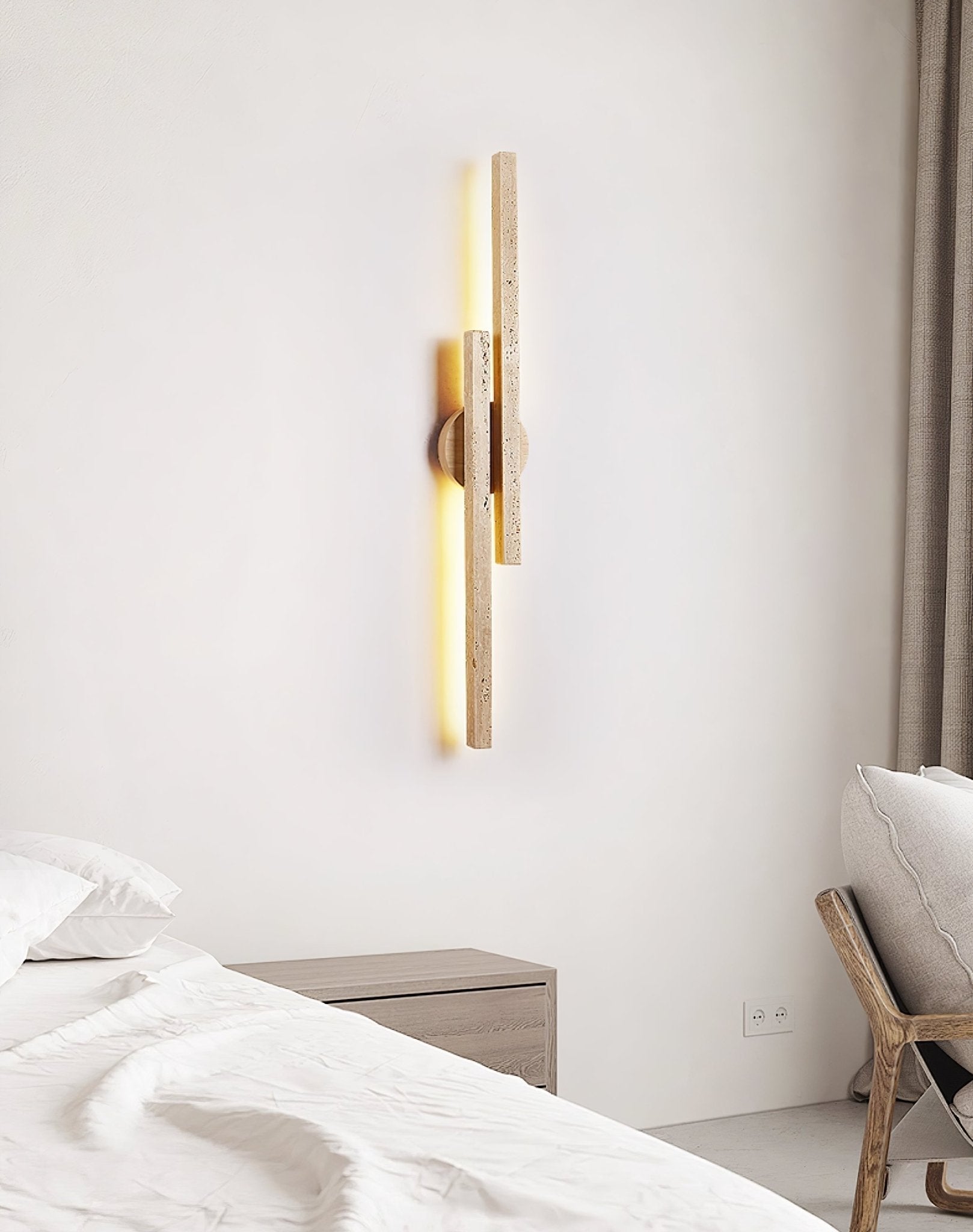 Myliryra Travertine Wall Light-Neutral Decor