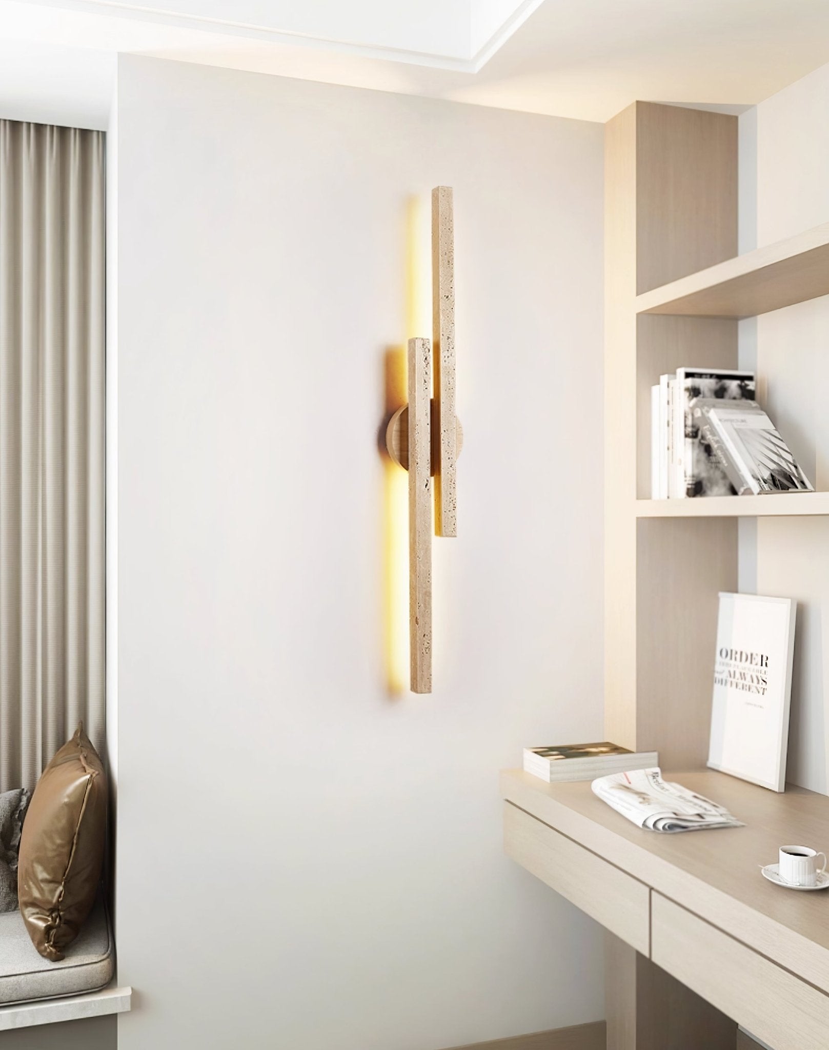 Myliryra Travertine Wall Light-Neutral Decor