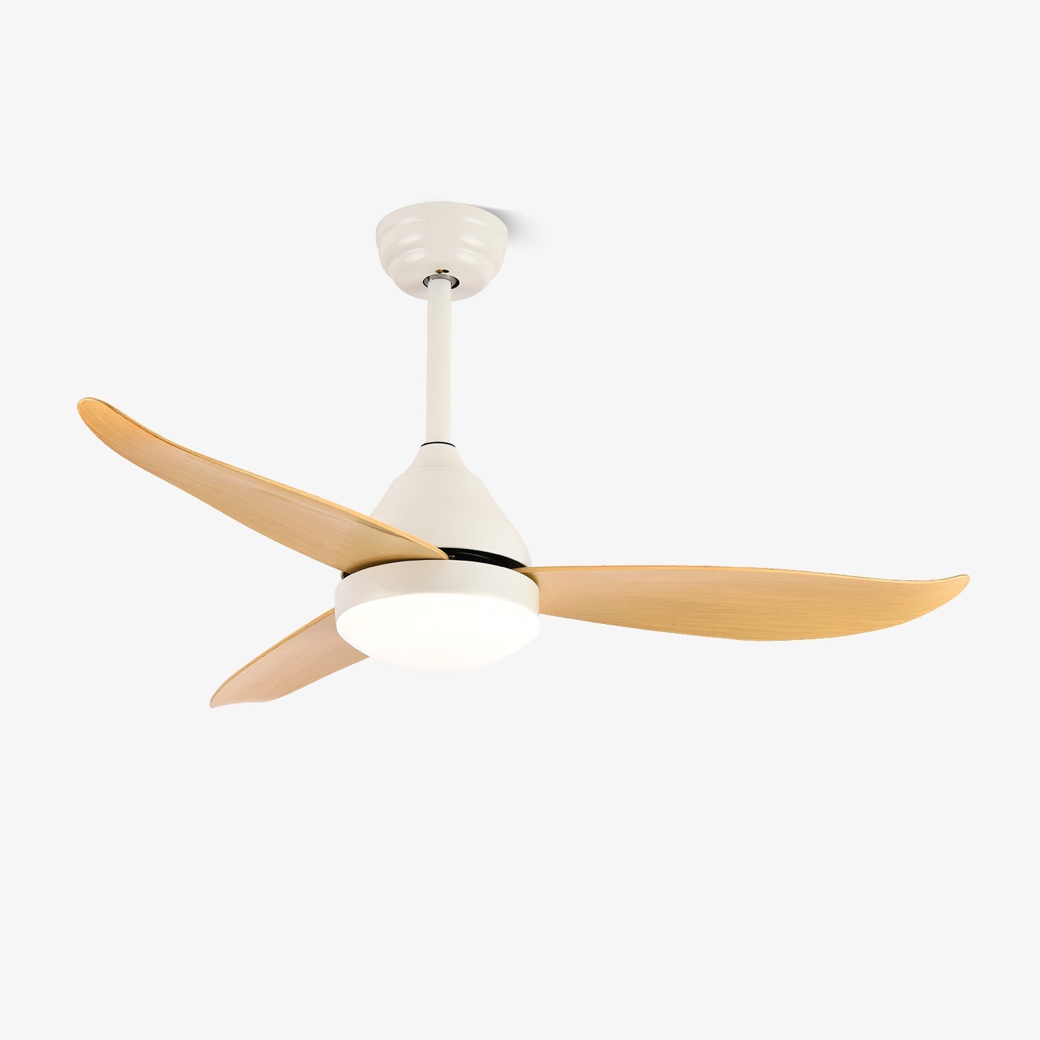 Fia Modern Wood Ceiling Fan with Light-Neutral Decor