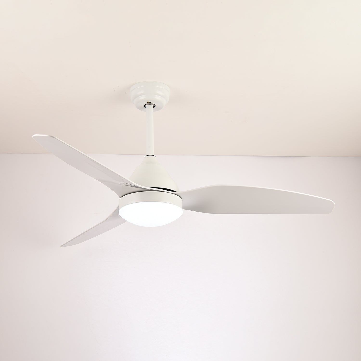Fia Modern Wood Ceiling Fan with Light-Neutral Decor