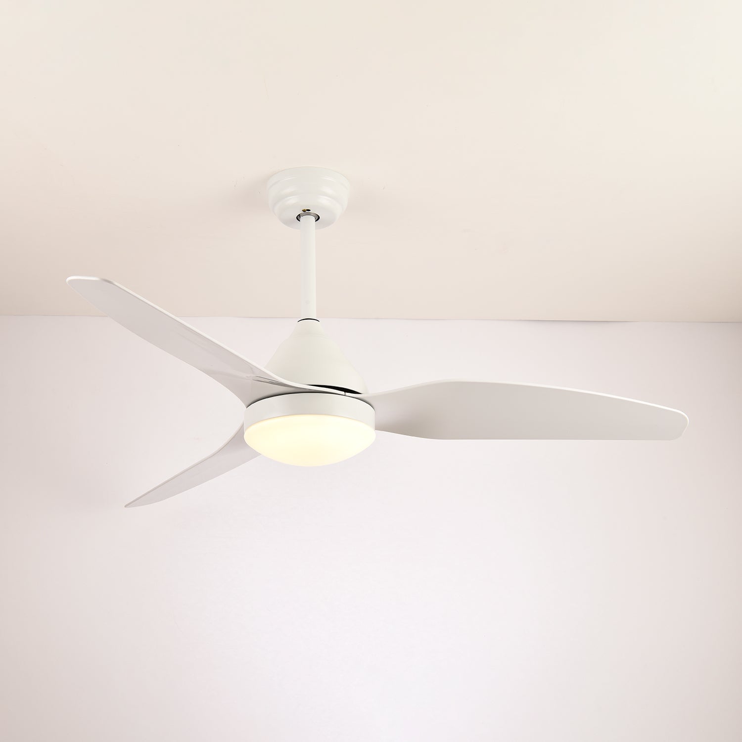 Fia Modern Wood Ceiling Fan with Light-Neutral Decor