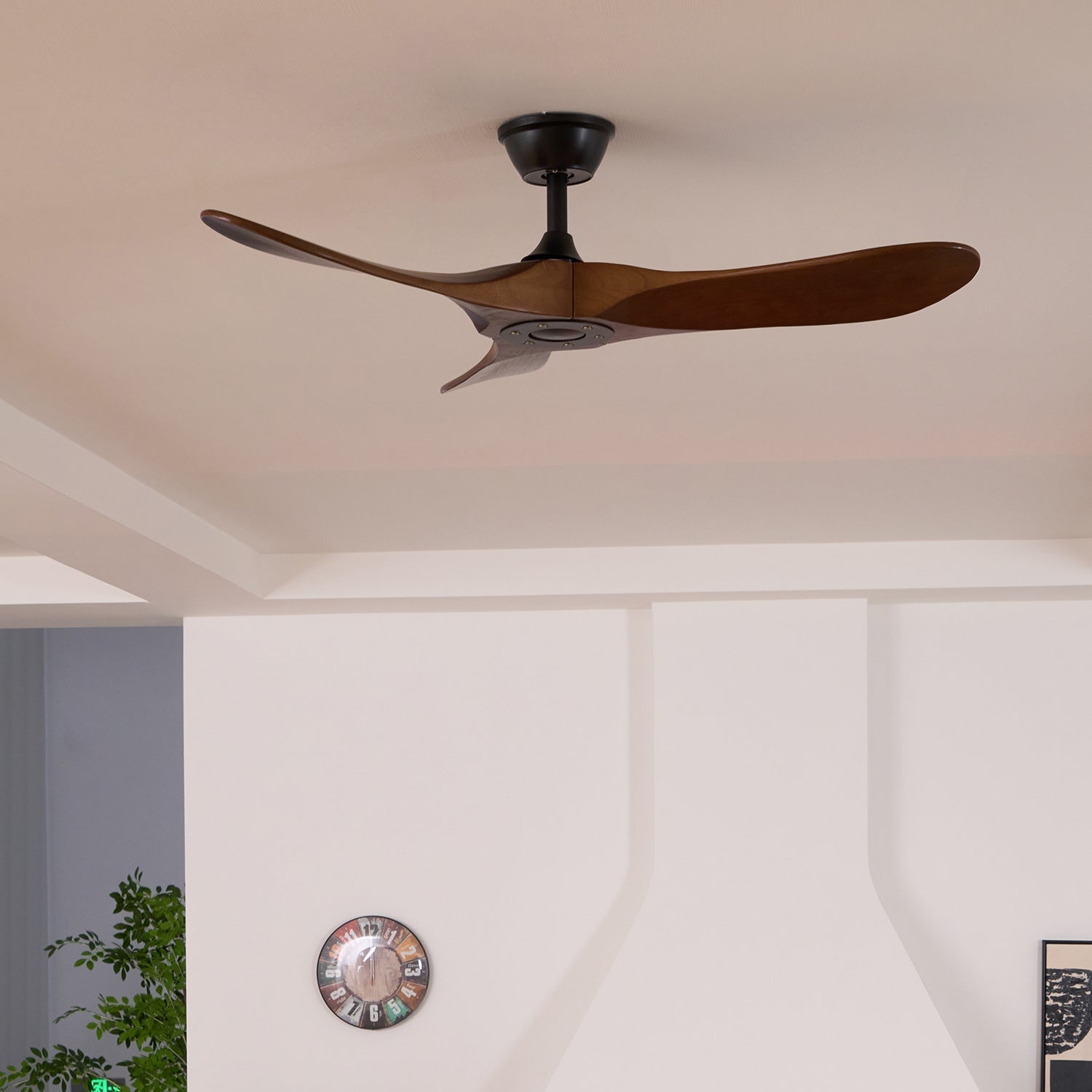Orano Wood Ceiling Fan-Neutral Decor