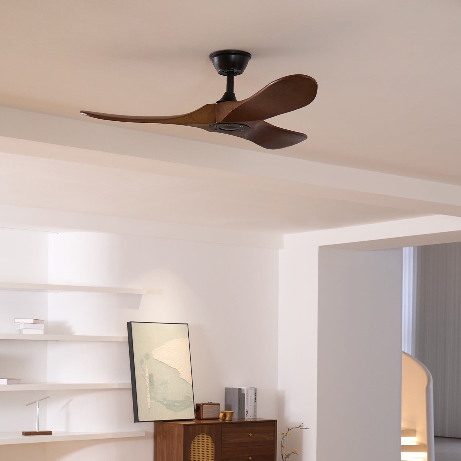 Orano Wood Ceiling Fan-Neutral Decor