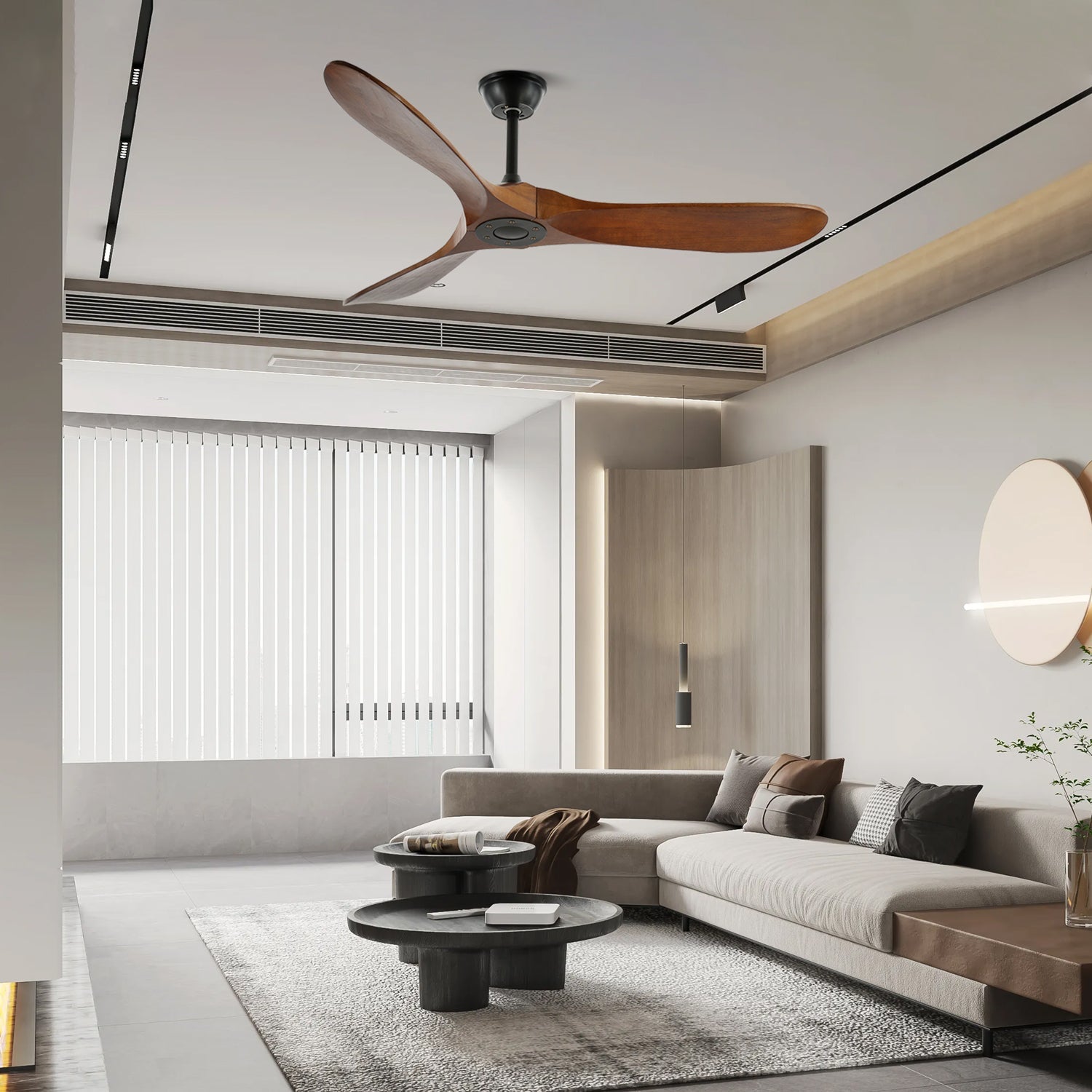 Orano Wood Ceiling Fan-Neutral Decor