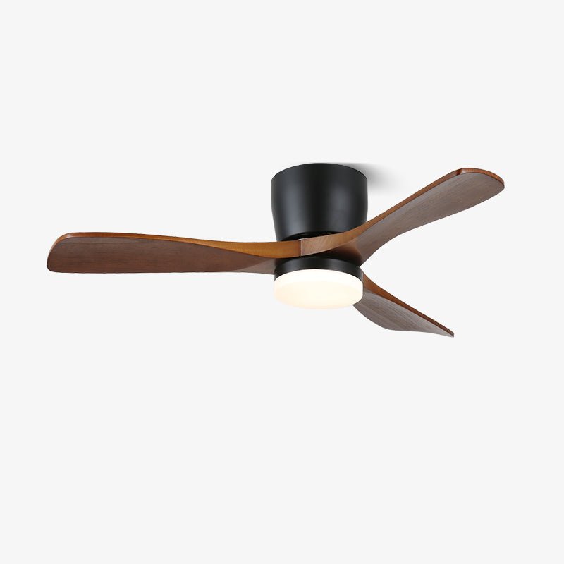 Brinor Minimalist Wood Ceiling Fan Light-Neutral Decor