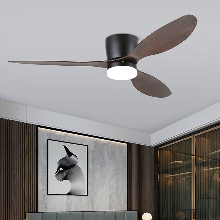 Brinor Minimalist Wood Ceiling Fan Light-Neutral Decor