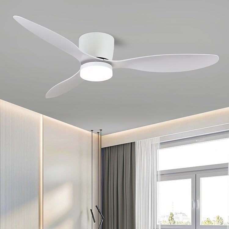 Brinor Minimalist Wood Ceiling Fan Light-Neutral Decor