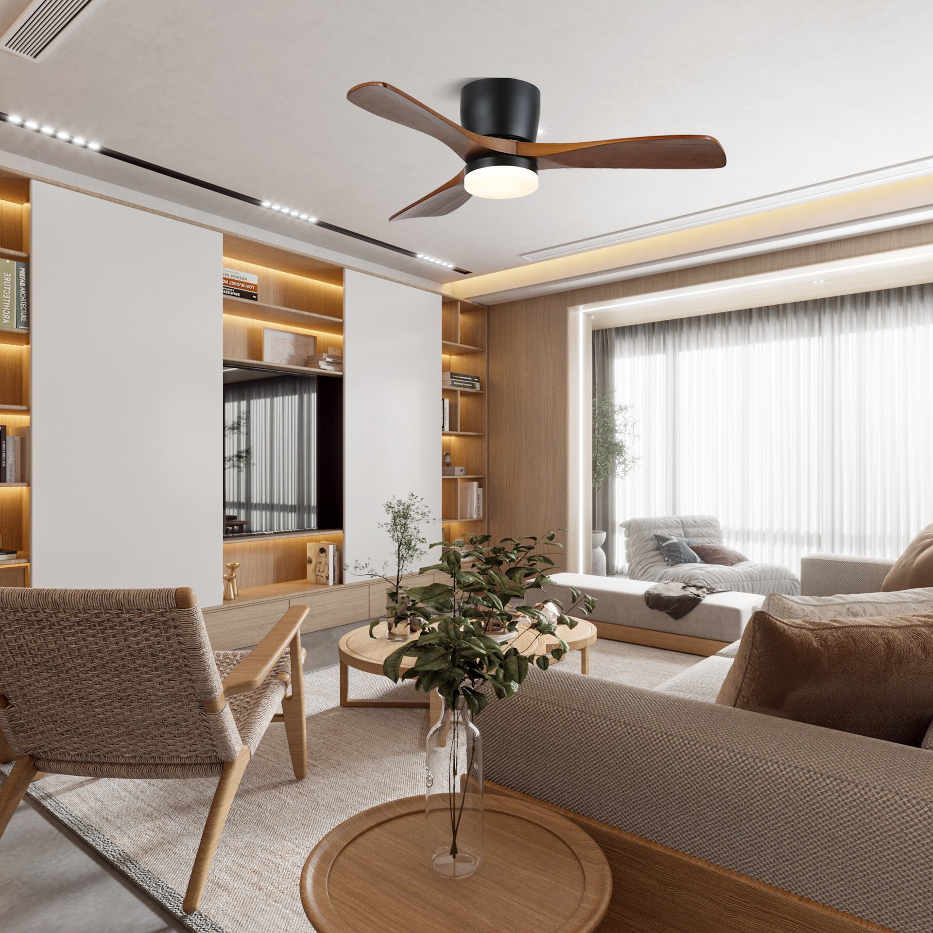 Aerodynamics 42/52 Ceiling Fan Light-Neutral Decor