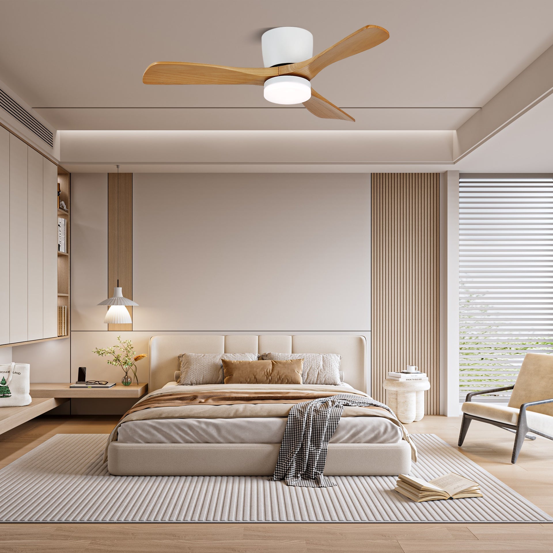 Aerodynamics 42/52 Ceiling Fan Light-Neutral Decor