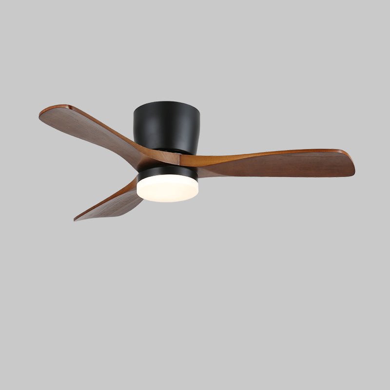 Brinor Minimalist Wood Ceiling Fan Light-Neutral Decor