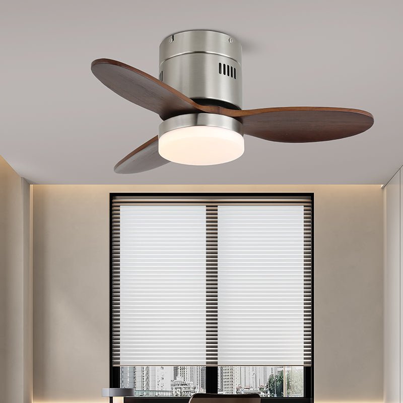 Eris Minimalist Wood Ceiling Fan Light-Neutral Decor