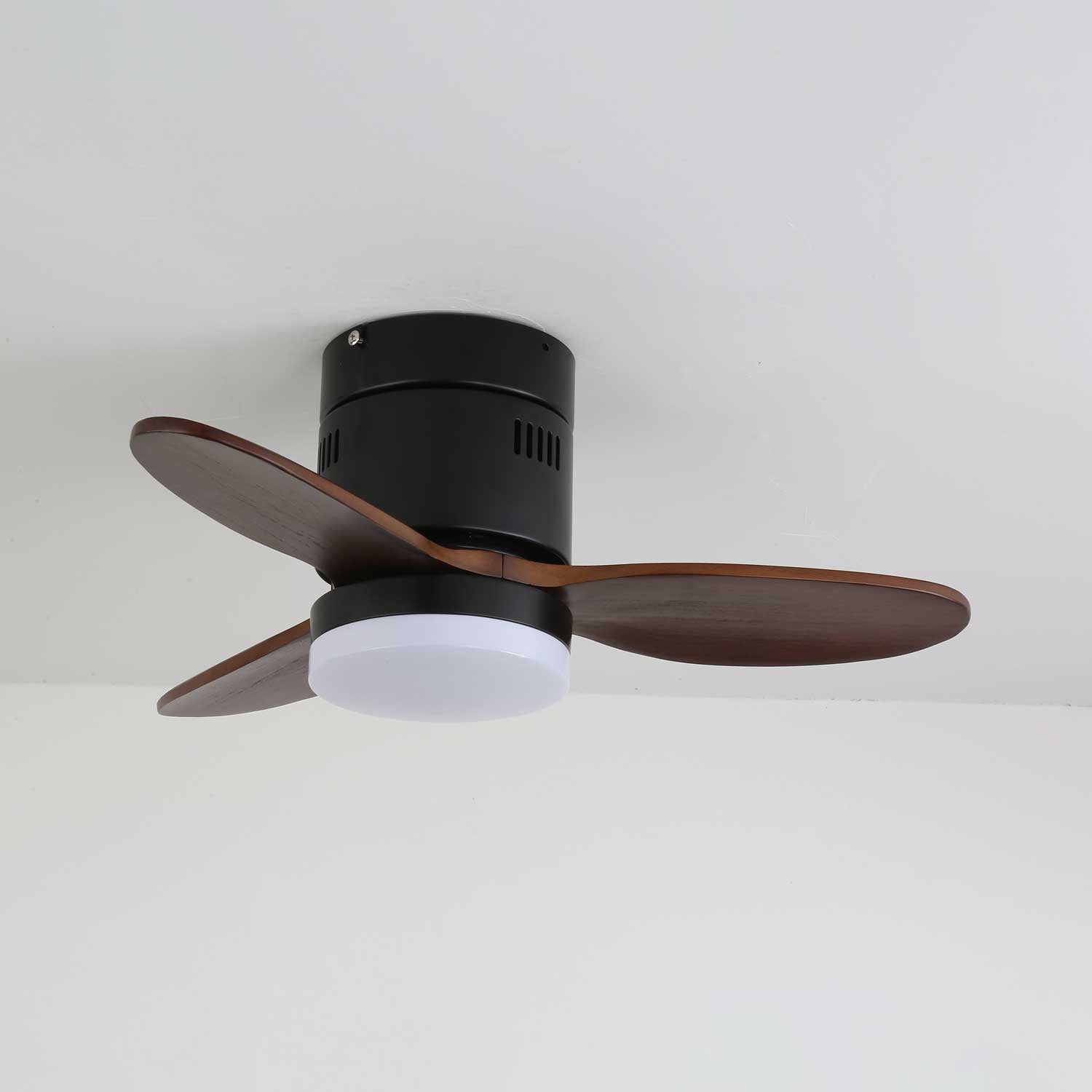 Eris Minimalist Wood Ceiling Fan Light-Neutral Decor