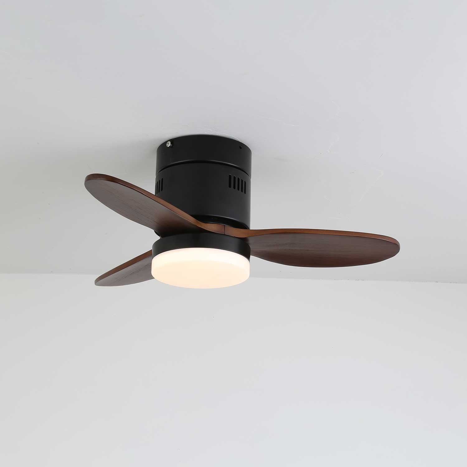 Eris Minimalist Wood Ceiling Fan Light-Neutral Decor