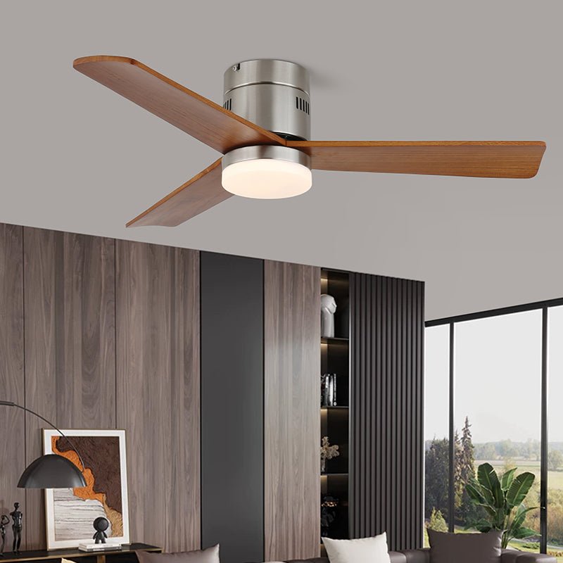 Eris Minimalist Wood Ceiling Fan Light-Neutral Decor
