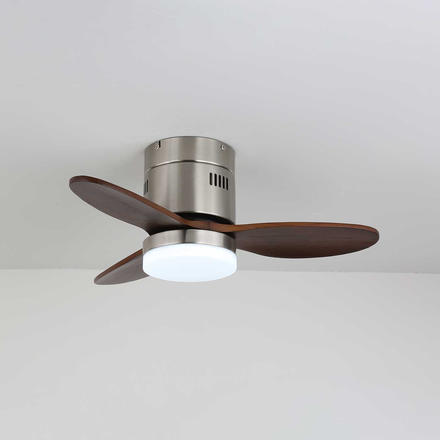 Eris Minimalist Wood Ceiling Fan Light-Neutral Decor