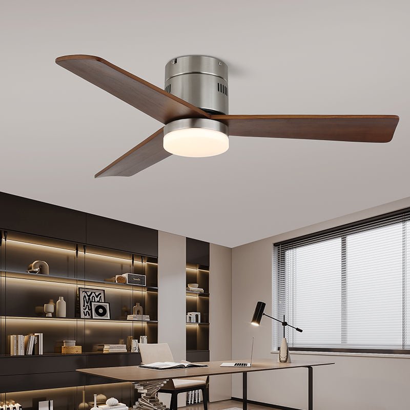 Eris Minimalist Wood Ceiling Fan Light-Neutral Decor