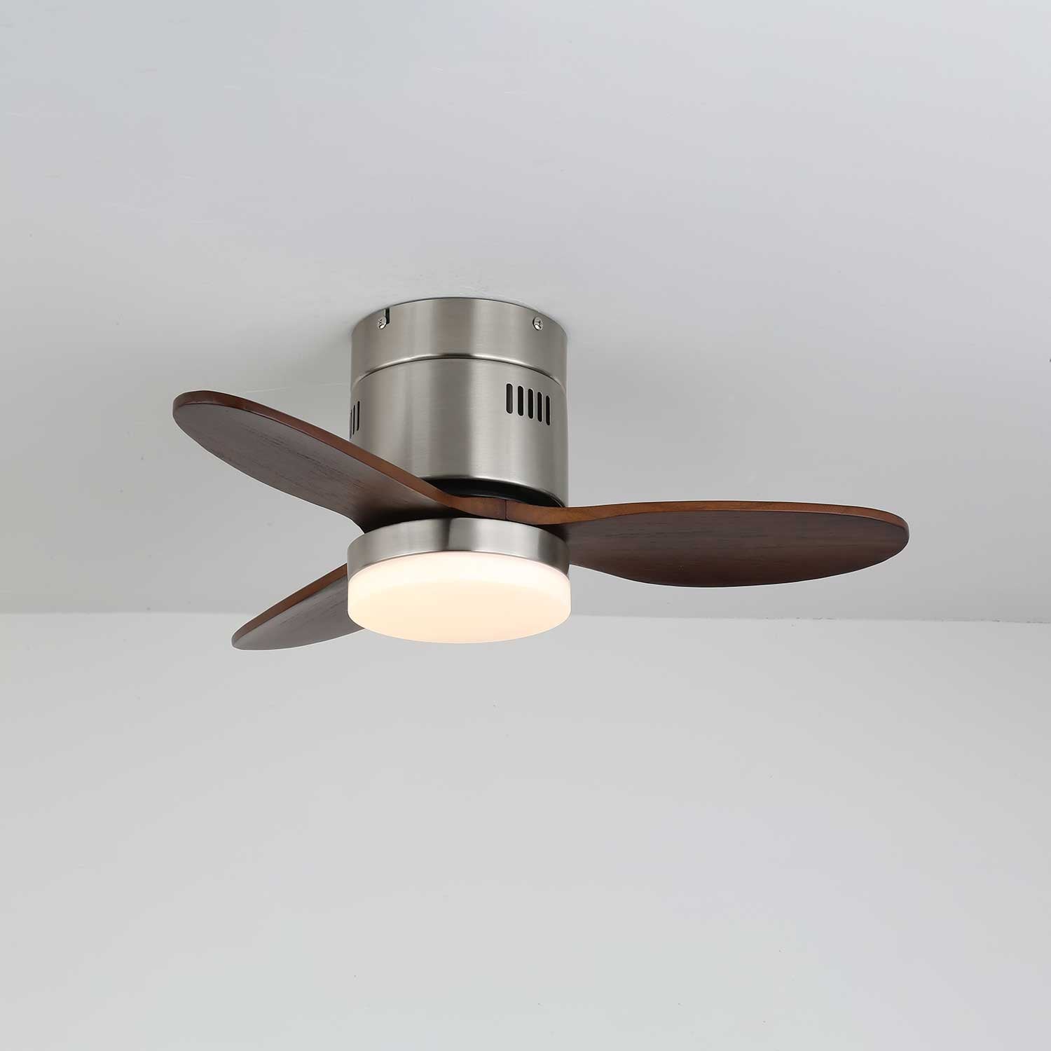 Eris Minimalist Wood Ceiling Fan Light-Neutral Decor