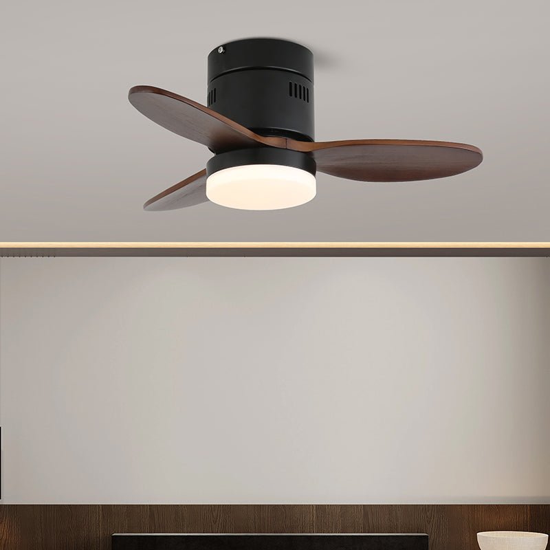 Eris Minimalist Wood Ceiling Fan Light-Neutral Decor