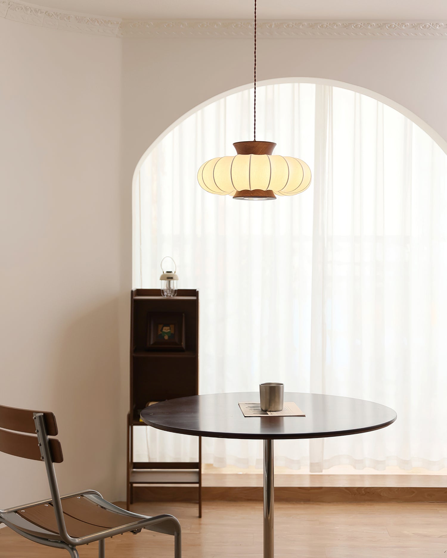Lifestyle image featuring the Aeron Pendant Light in a contemporary home.