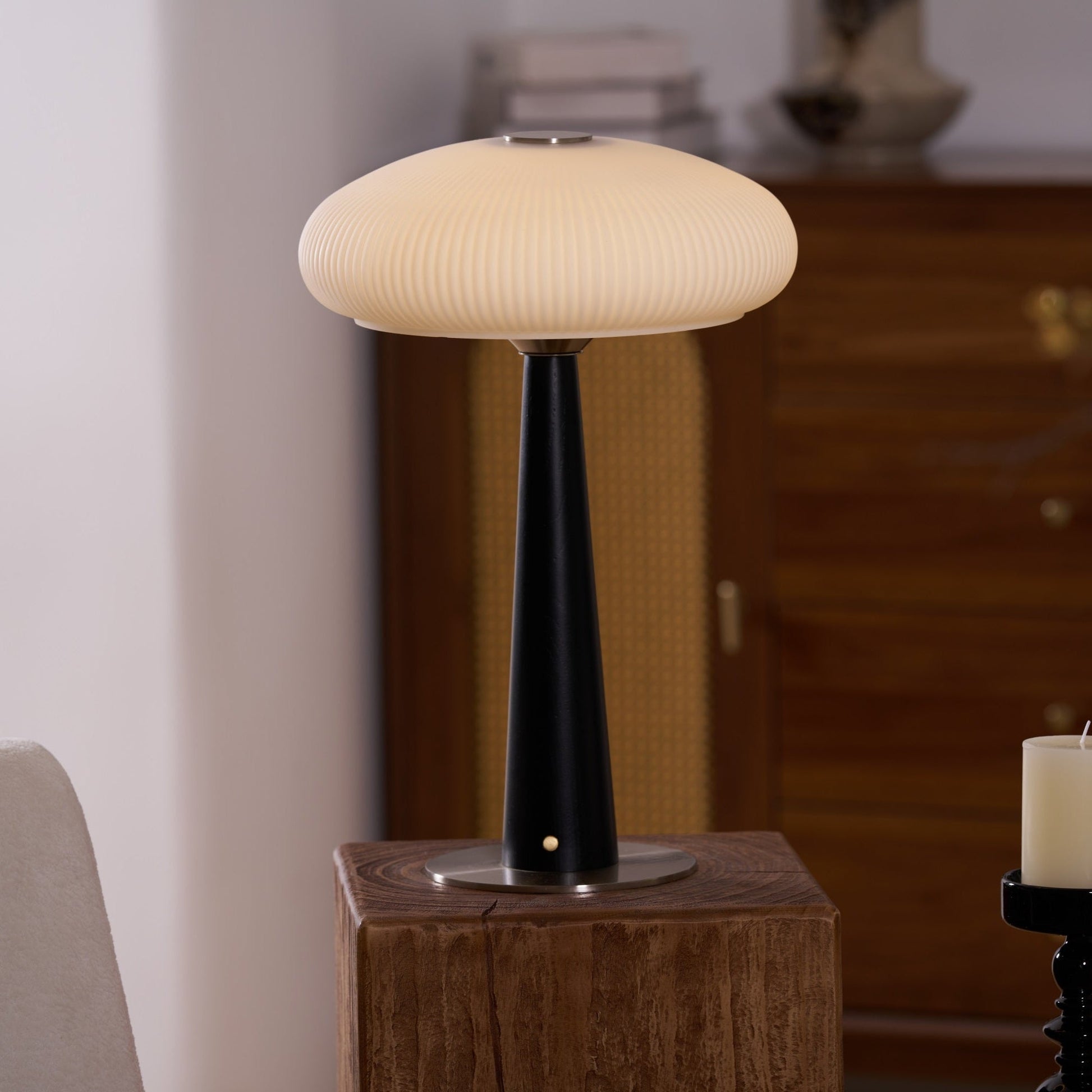 Glow Minimalist Wood Table Lamp-Neutral Decor