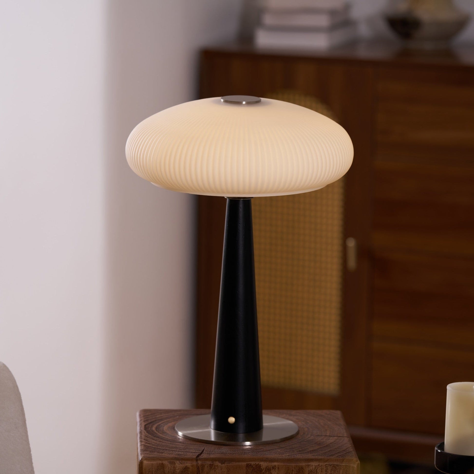 Glow Minimalist Wood Table Lamp-Neutral Decor