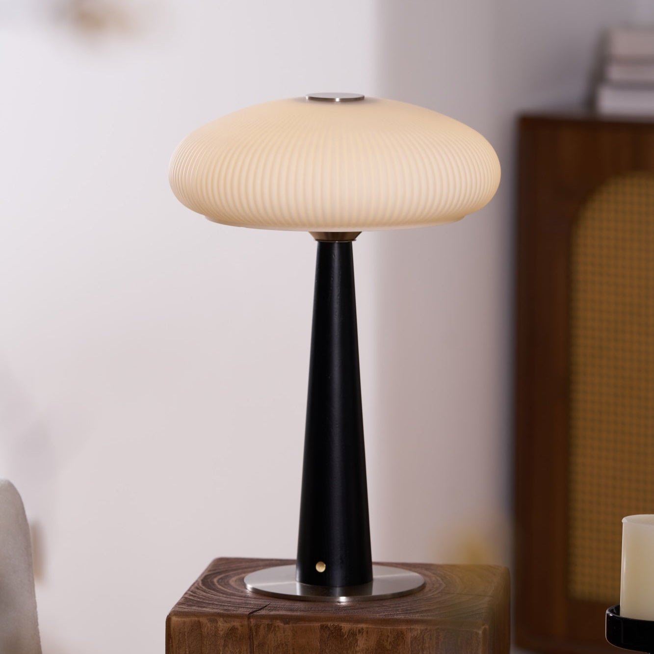 Glow Minimalist Wood Table Lamp-Neutral Decor