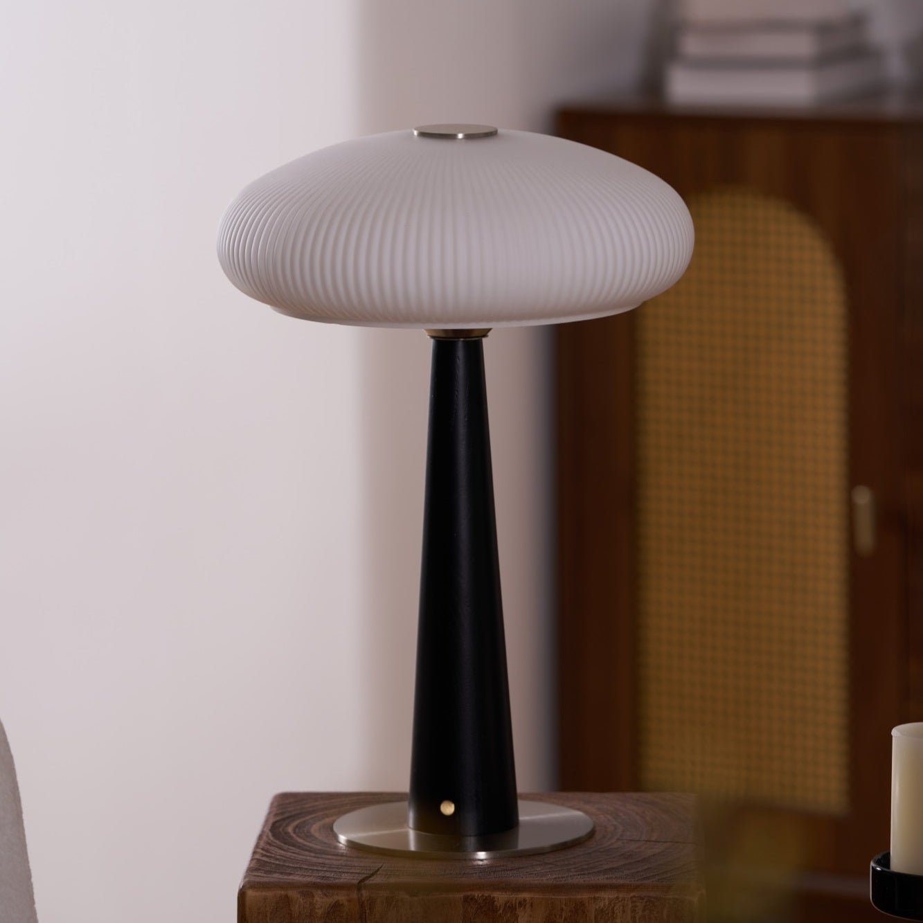 Glow Minimalist Wood Table Lamp-Neutral Decor