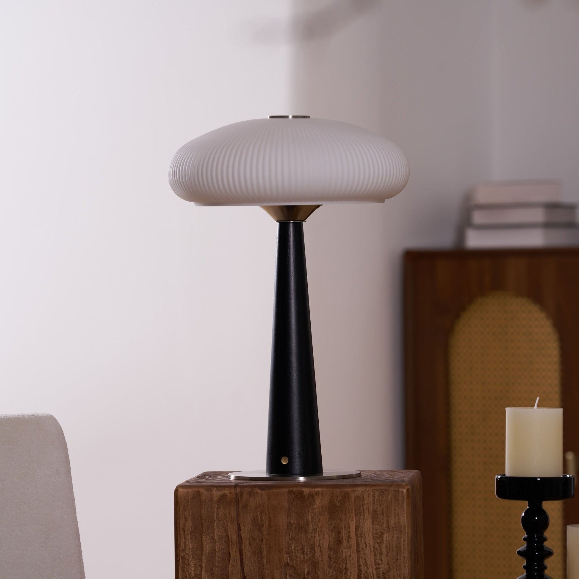 Glow Minimalist Wood Table Lamp-Neutral Decor