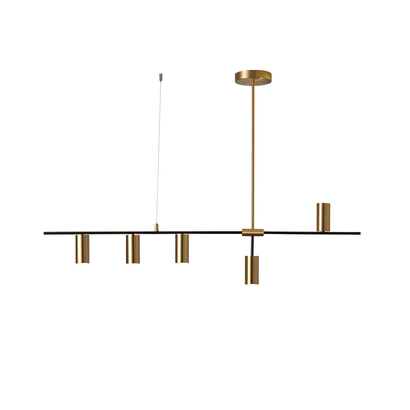 Lustra Chandelier Brass Linear Cassandra Elegant-Neutral Decor