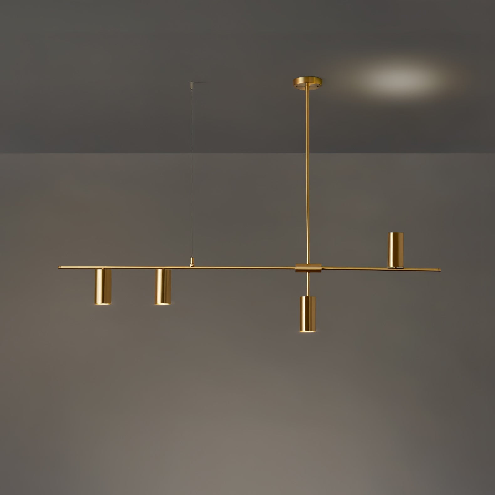 Lustra Chandelier Brass Linear Cassandra Elegant-Neutral Decor