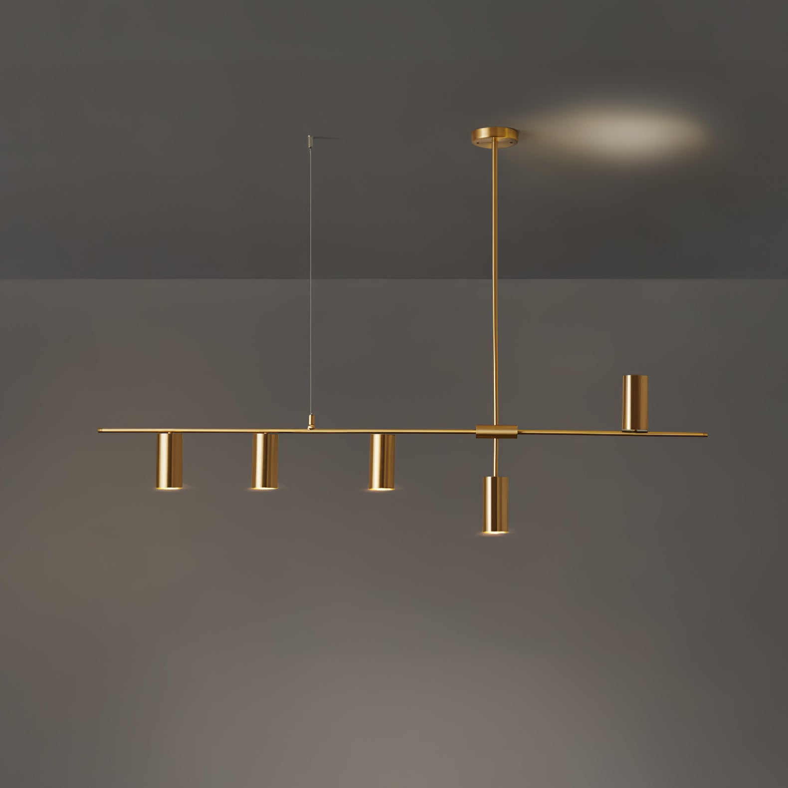 Lustra Chandelier Brass Linear Cassandra Elegant-Neutral Decor