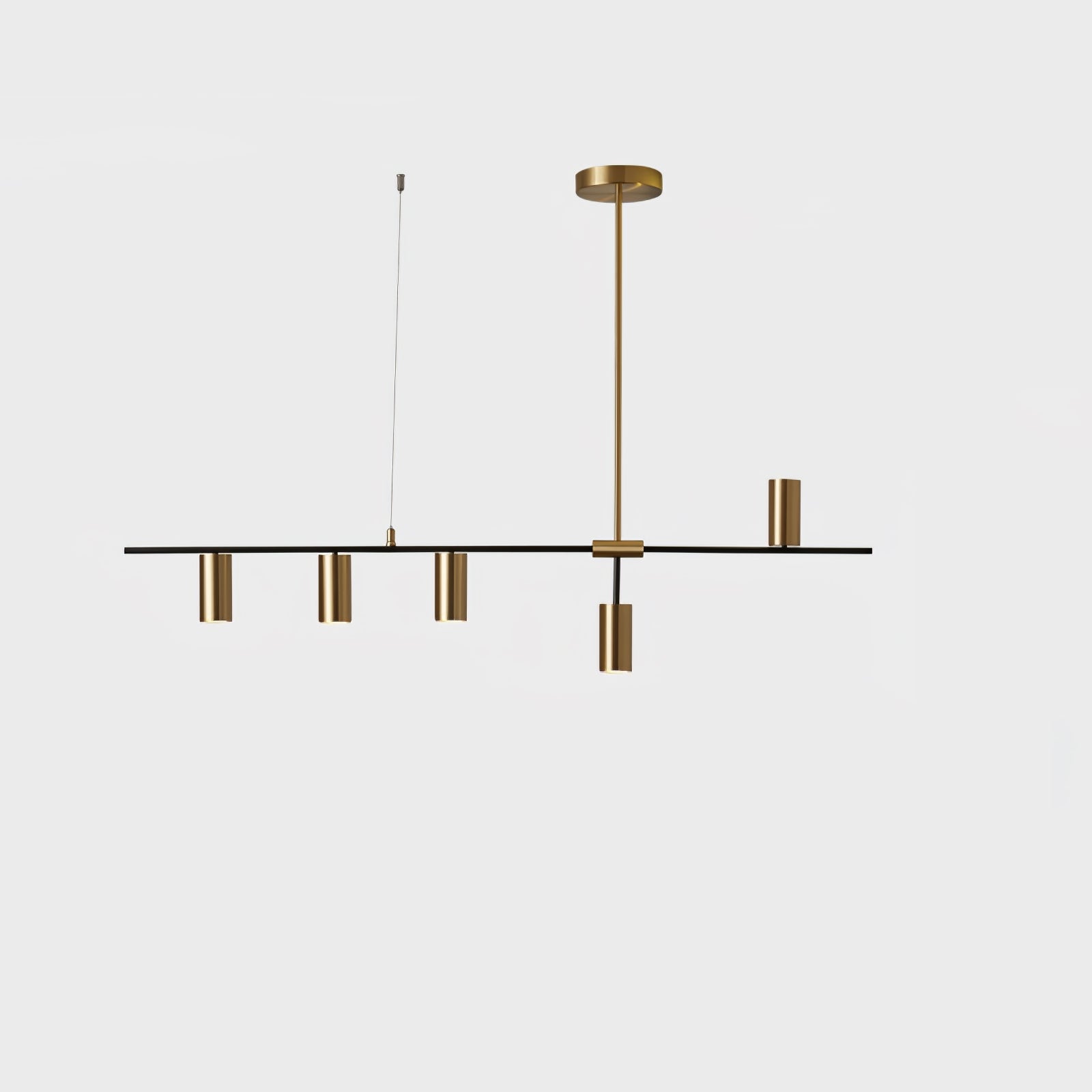 Lustra Chandelier Brass Linear Cassandra Elegant-Neutral Decor