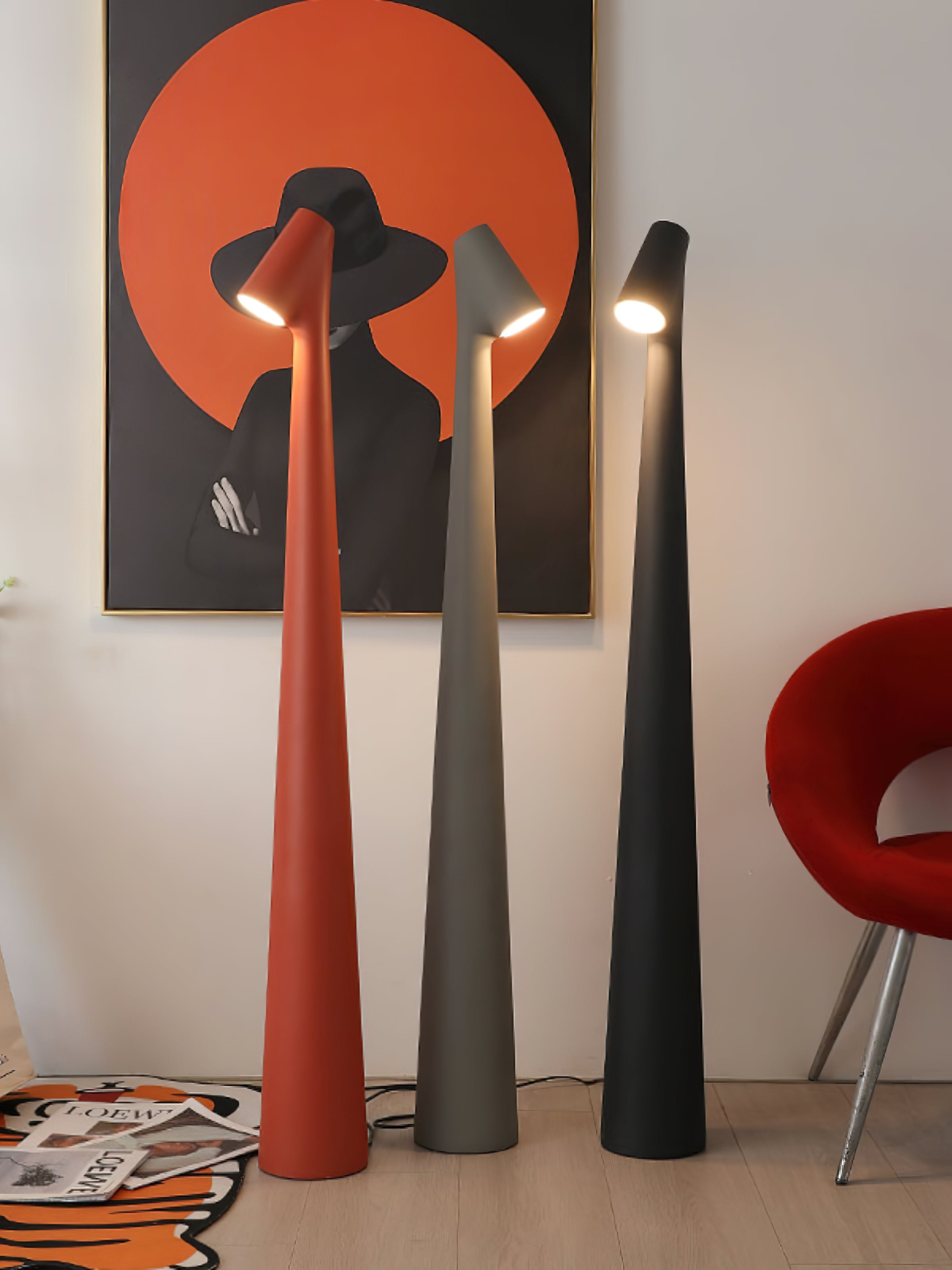 Imiril Sculptural Floor Lamp-Neutral Decor