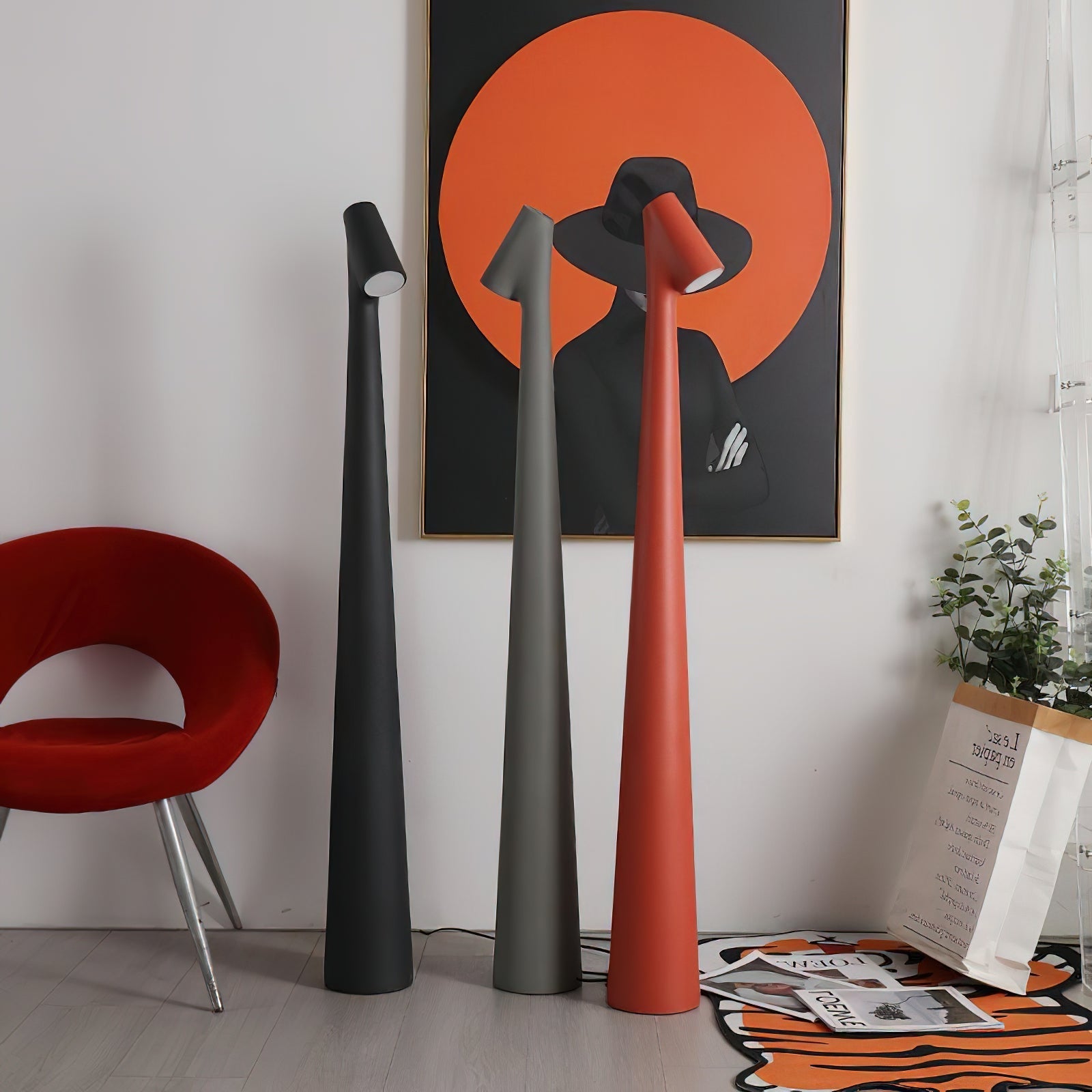 Imiril Sculptural Floor Lamp-Neutral Decor