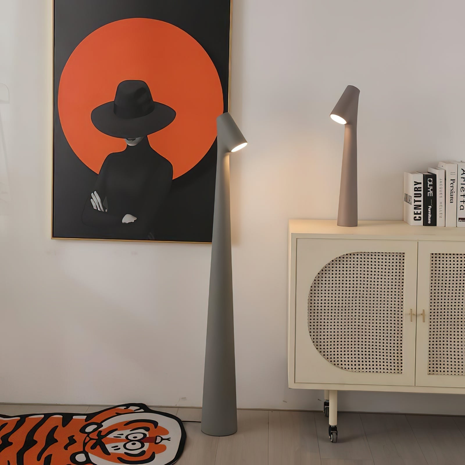 Imiril Sculptural Floor Lamp-Neutral Decor