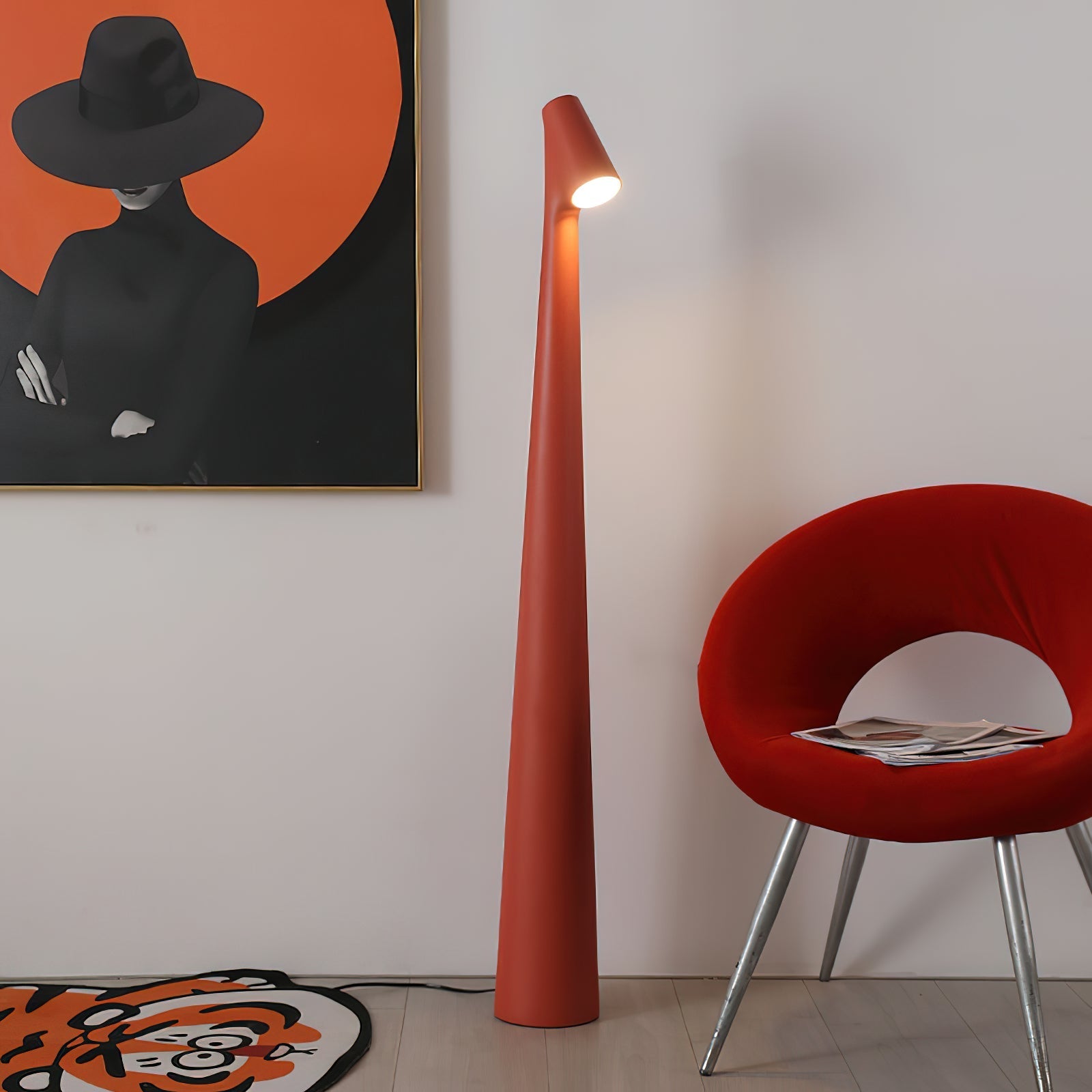 Imiril Sculptural Floor Lamp-Neutral Decor