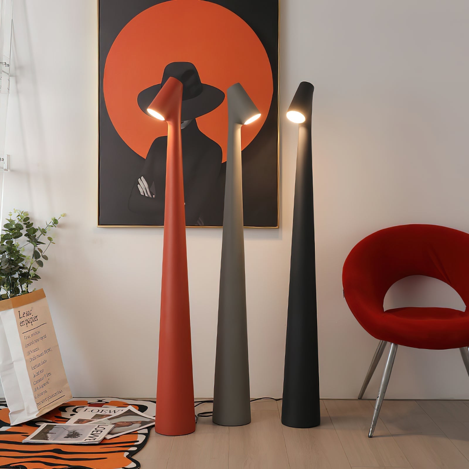 Imiril Sculptural Floor Lamp-Neutral Decor