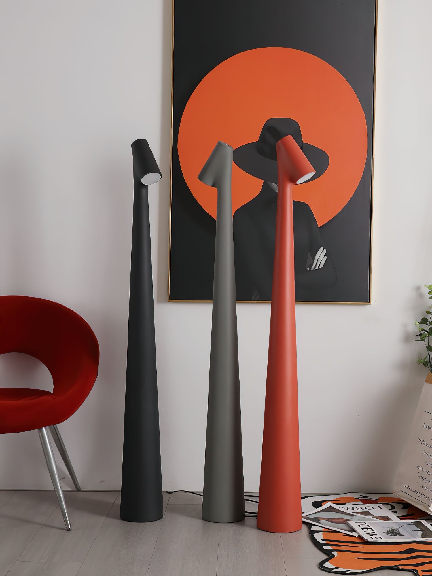 Imiril Sculptural Floor Lamp-Neutral Decor
