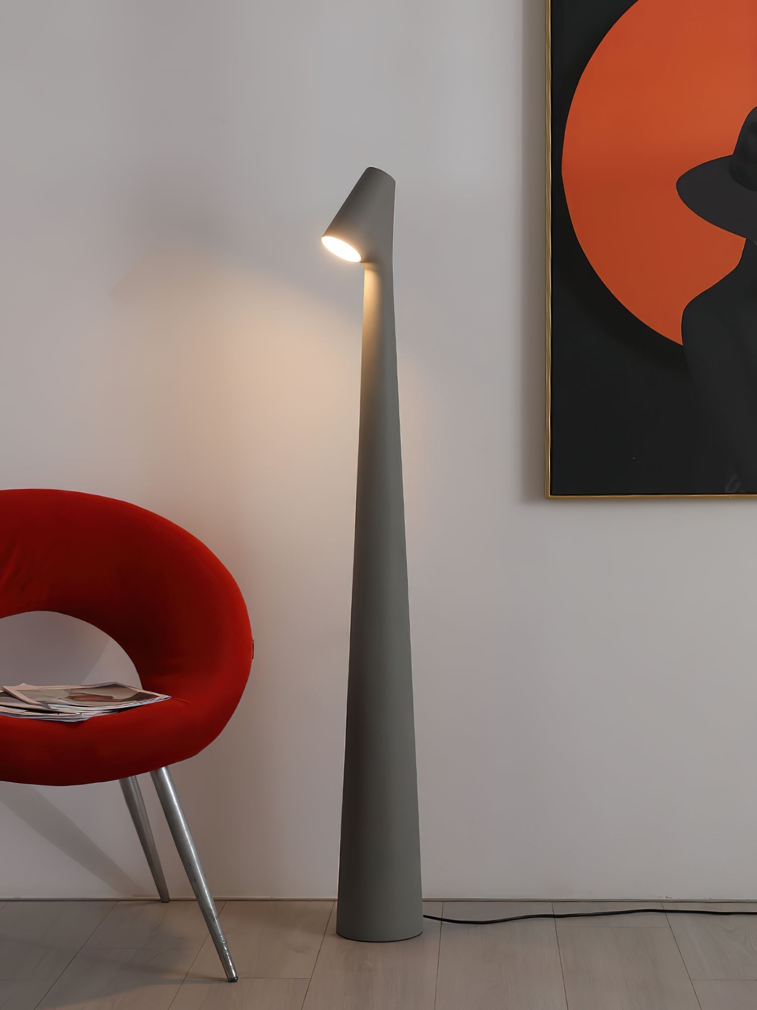 Imiril Sculptural Floor Lamp-Neutral Decor
