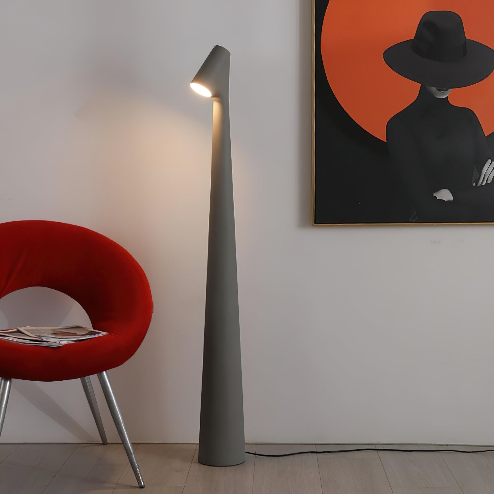 Imiril Sculptural Floor Lamp-Neutral Decor