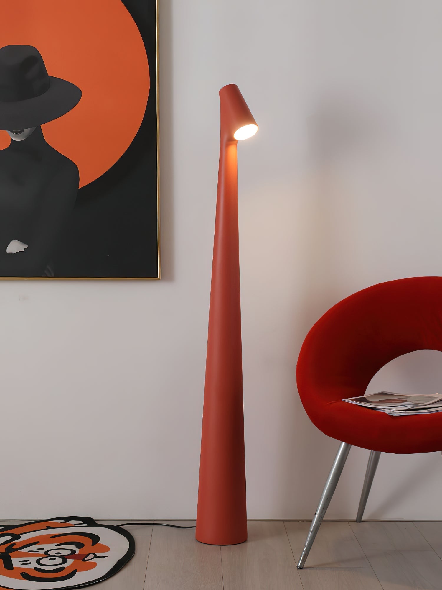 Imiril Sculptural Floor Lamp-Neutral Decor