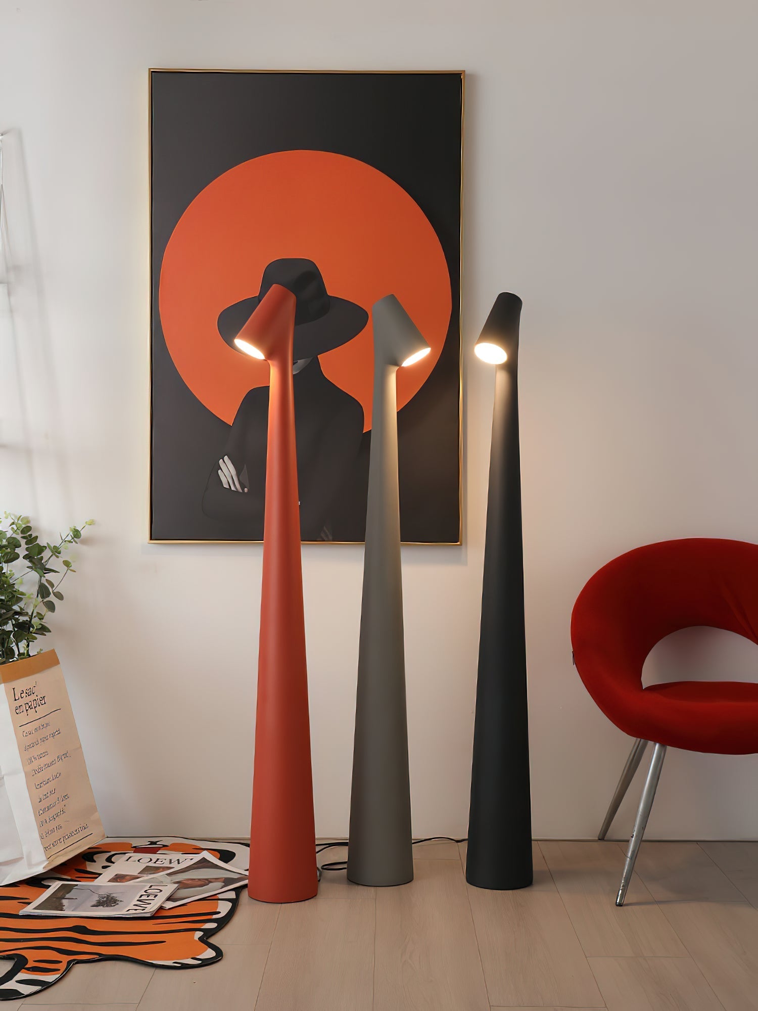 Imiril Sculptural Floor Lamp-Neutral Decor
