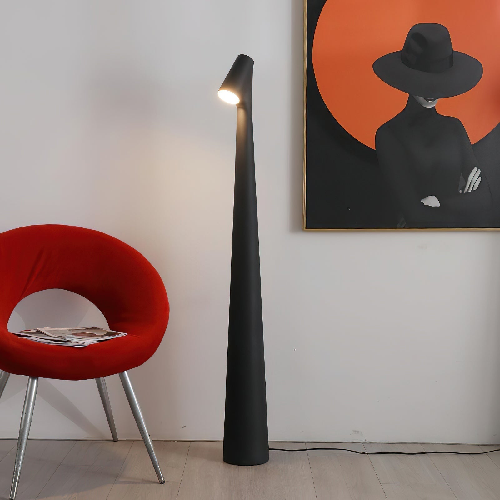 Imiril Sculptural Floor Lamp-Neutral Decor