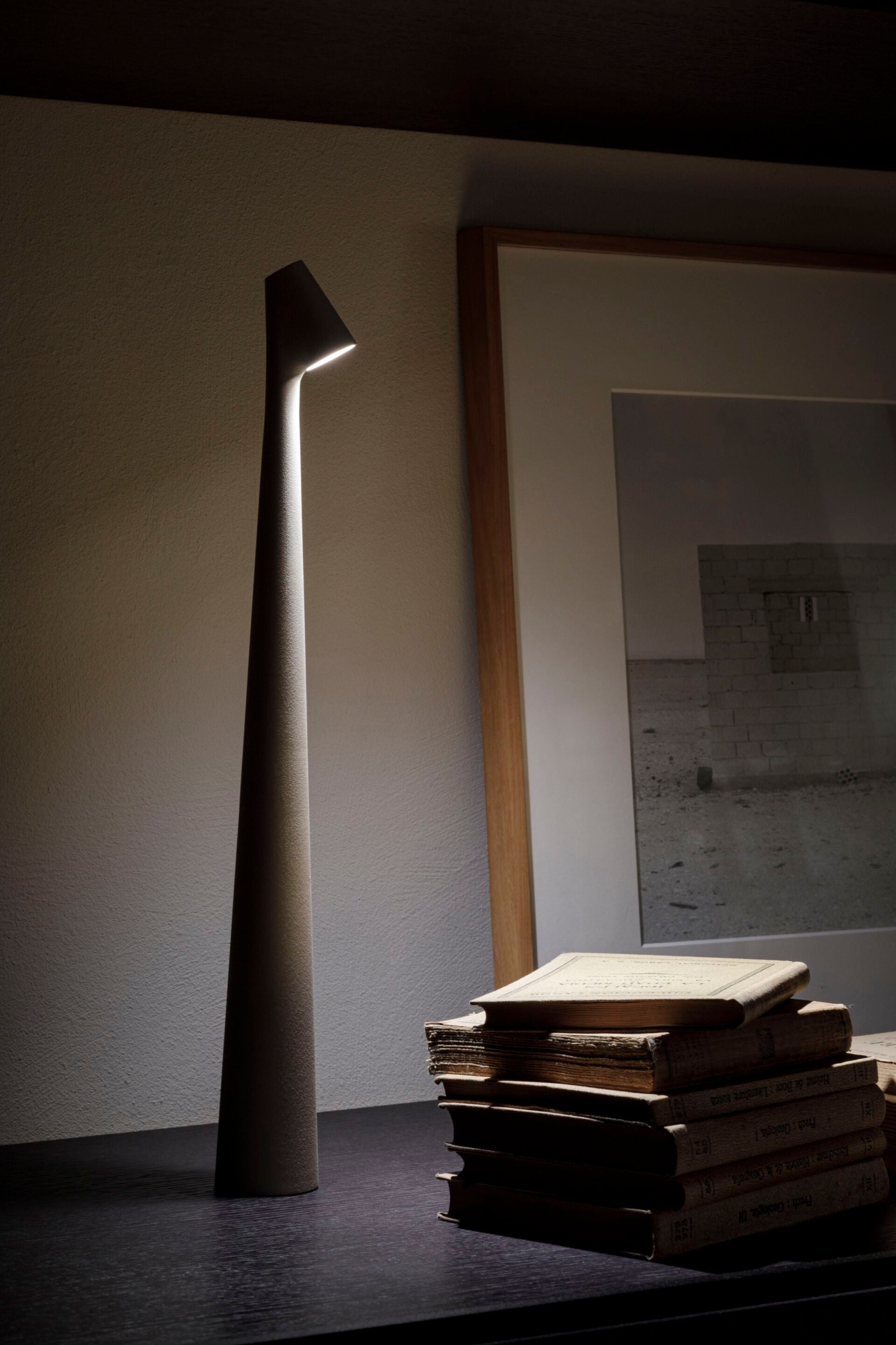 Wilen Acrylic Minimalist Table Lamp-Neutral Decor