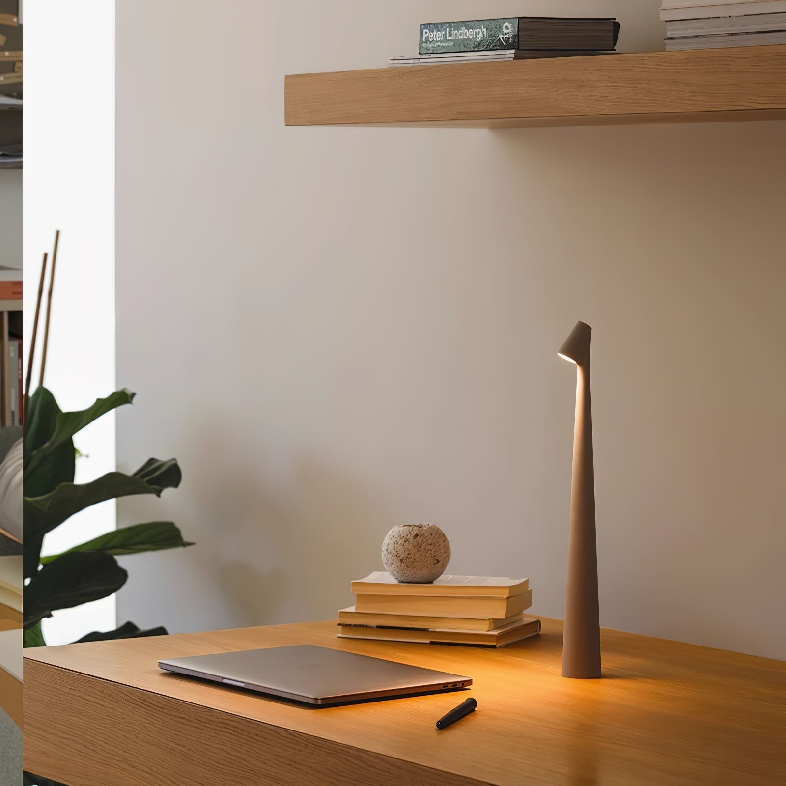 Wilen Acrylic Minimalist Table Lamp-Neutral Decor