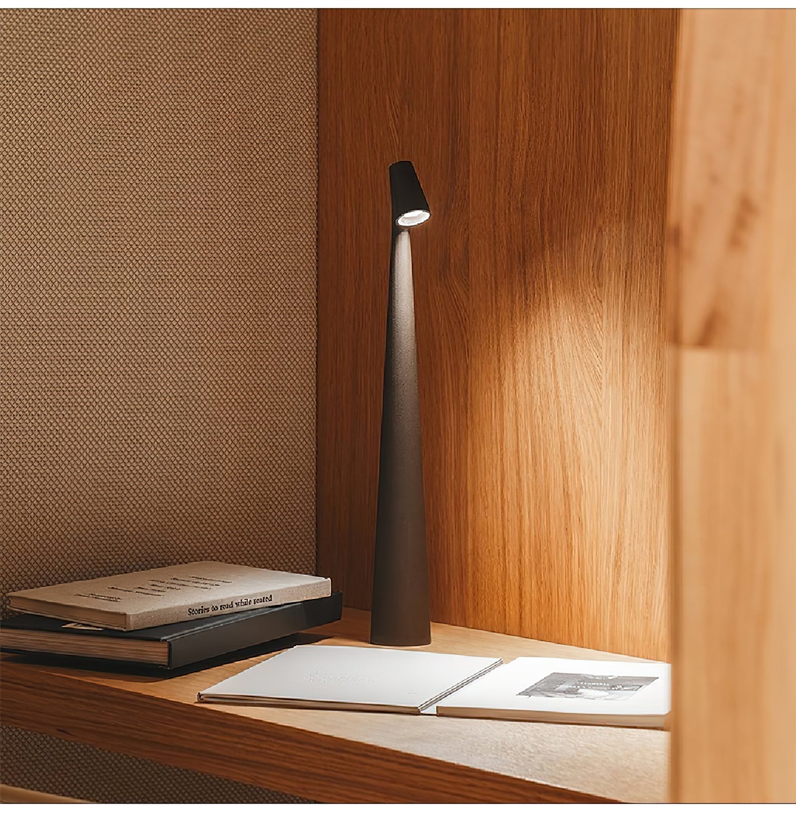 Wilen Acrylic Minimalist Table Lamp-Neutral Decor