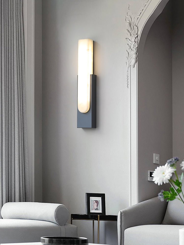 Xaldy Alabaster Wall Light-Neutral Decor