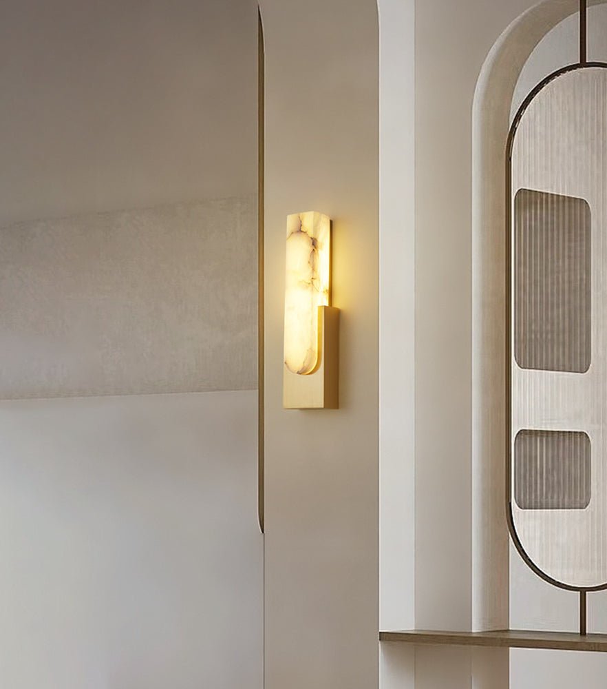 Xaldy Alabaster Wall Light-Neutral Decor